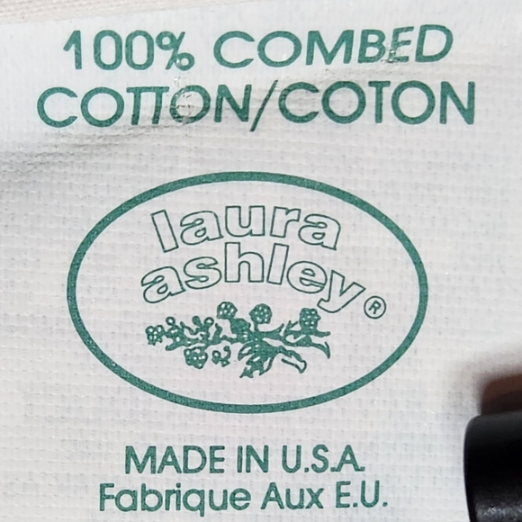 VTG Laura Ashley Polyanthus Primrose Full Flat Sheet And 2 Pillowcases - Picture 8 of 10